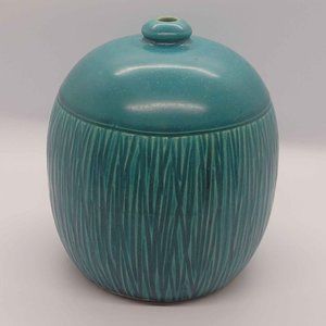 Two Pier 1 Green Ceramic Vases